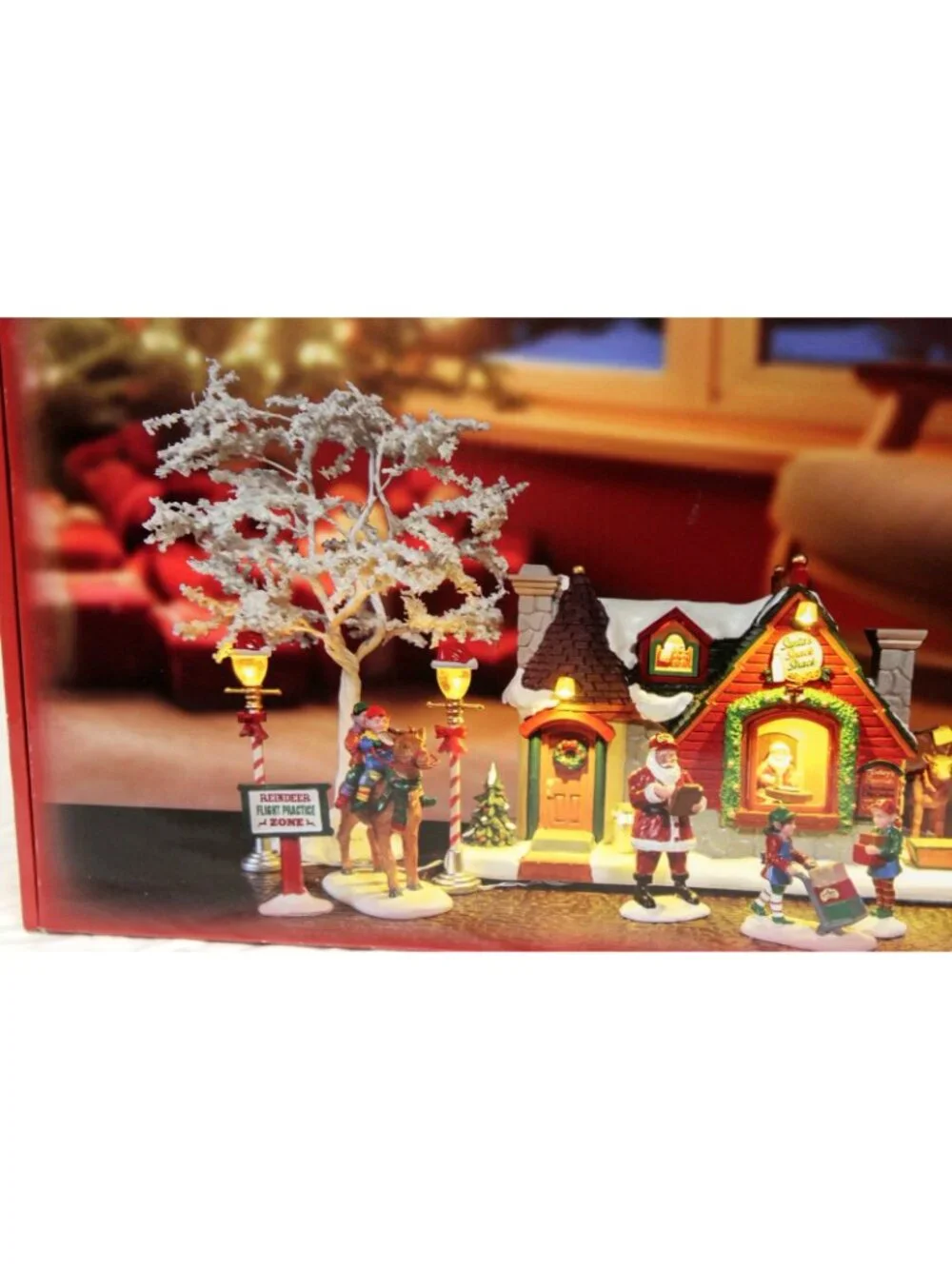 NEW 15pc Lemax Christmas Village Santas Snack Shack #56674 Light 2025